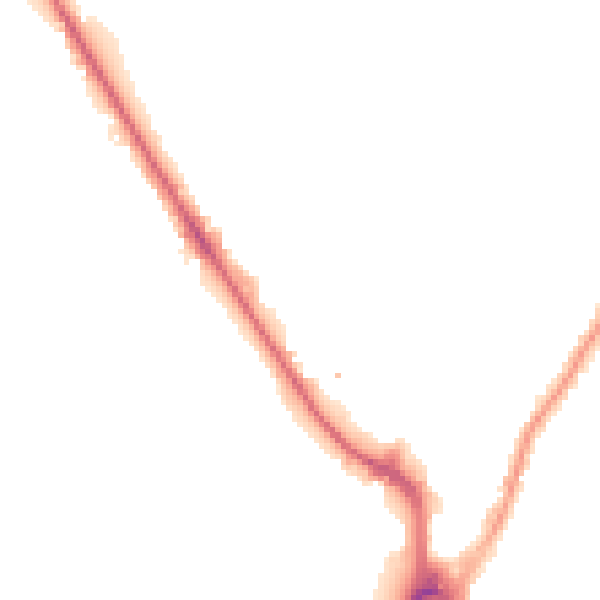 Night-time road noise heatmap for UB9 4AZ