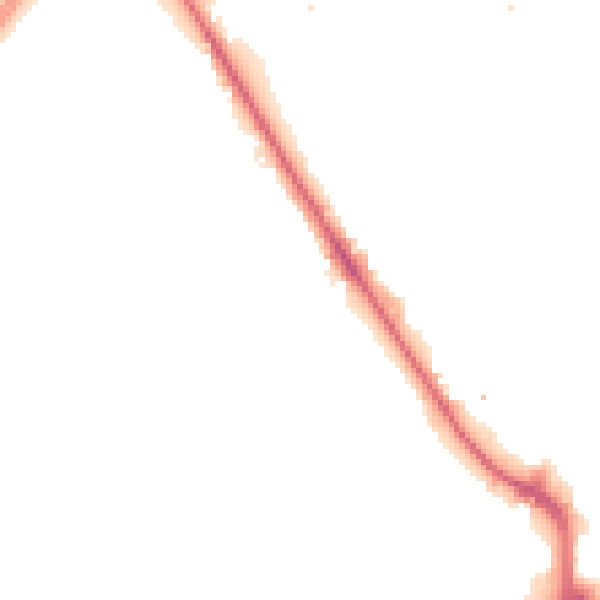 Night-time road noise heatmap for UB9 4BE