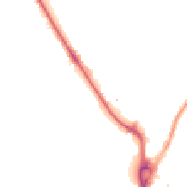 Night-time road noise heatmap for UB9 4DA