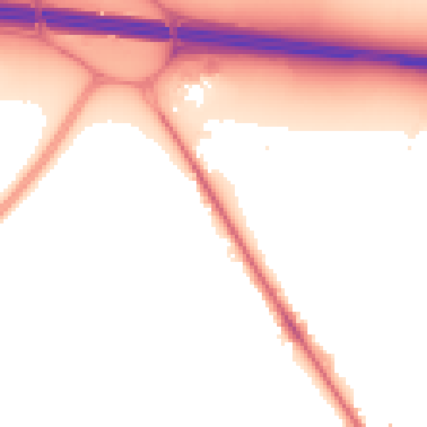 Night-time road noise heatmap for UB9 4DE