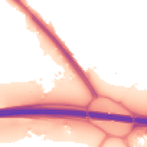 Night-time road noise heatmap for UB9 4DF
