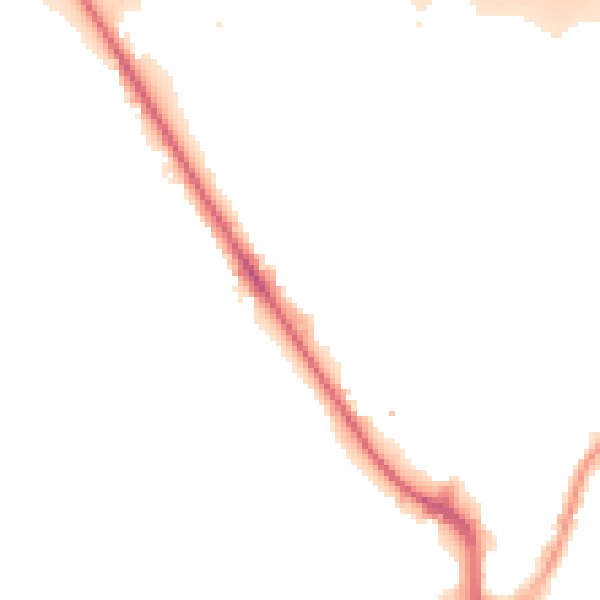 Night-time road noise heatmap for UB9 4DH