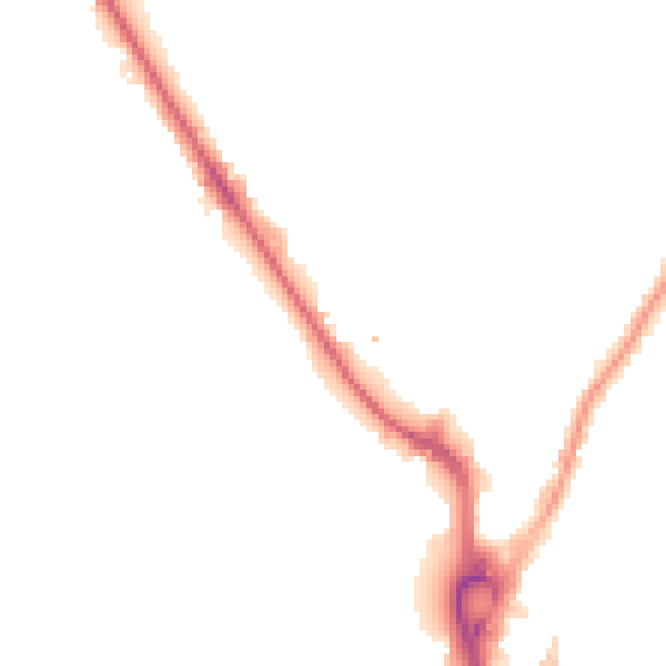 Night-time road noise heatmap for UB9 4DQ