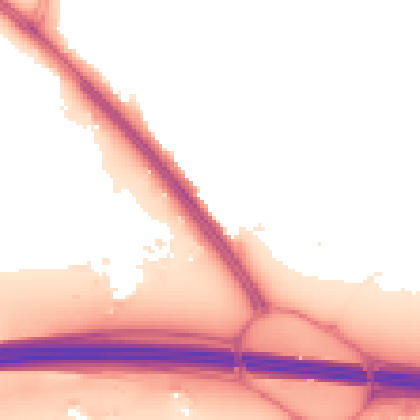 Night-time road noise heatmap for UB9 4EA