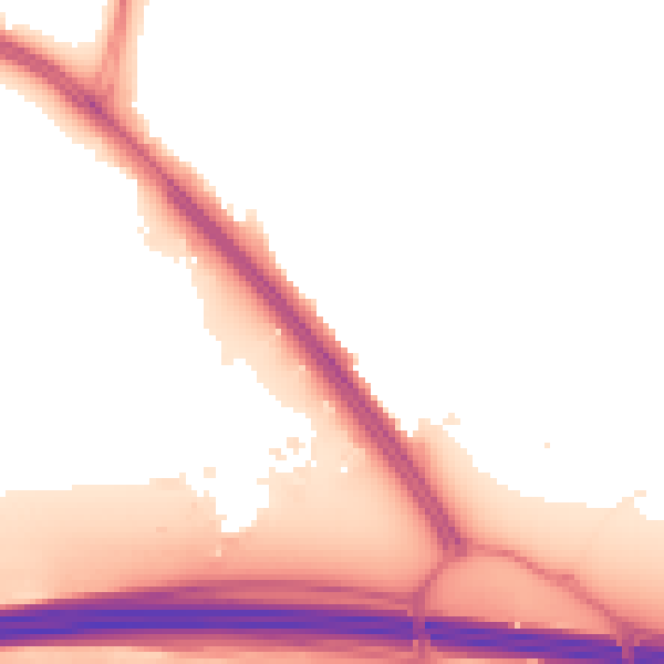Night-time road noise heatmap for UB9 4EB