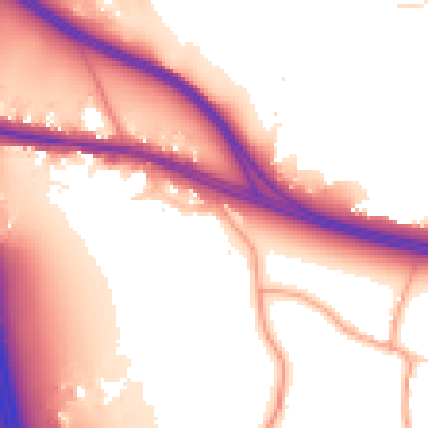 Daytime road noise heatmap for UB9 4HH