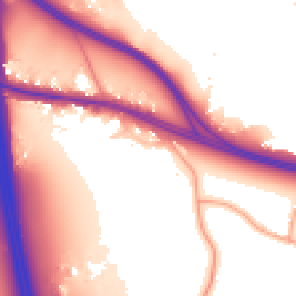 Daytime road noise heatmap for UB9 4HR