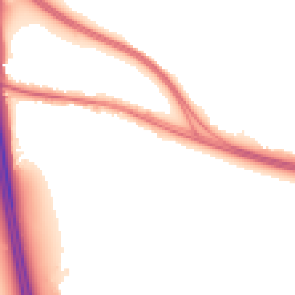 Night-time road noise heatmap for UB9 4HR