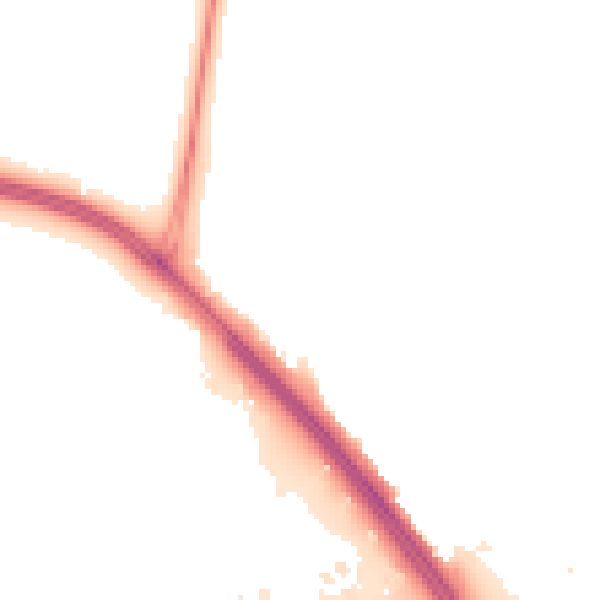 Night-time road noise heatmap for UB9 5AB