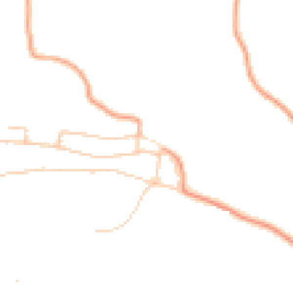 Daytime road noise heatmap for UB9 5EF