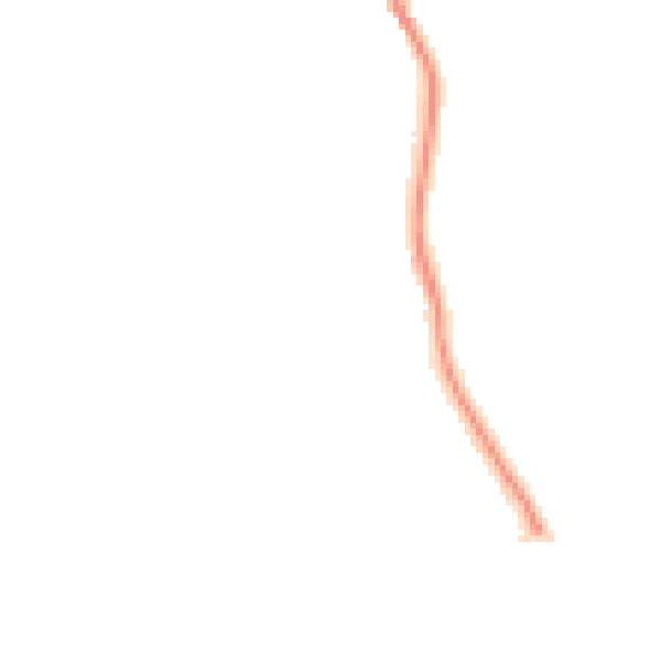 Night-time road noise heatmap for UB9 6AL