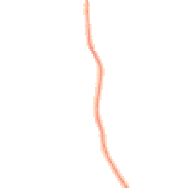Night-time road noise heatmap for UB9 6DW