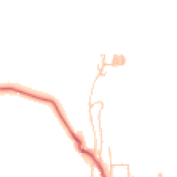 Daytime road noise heatmap for UB9 6JA