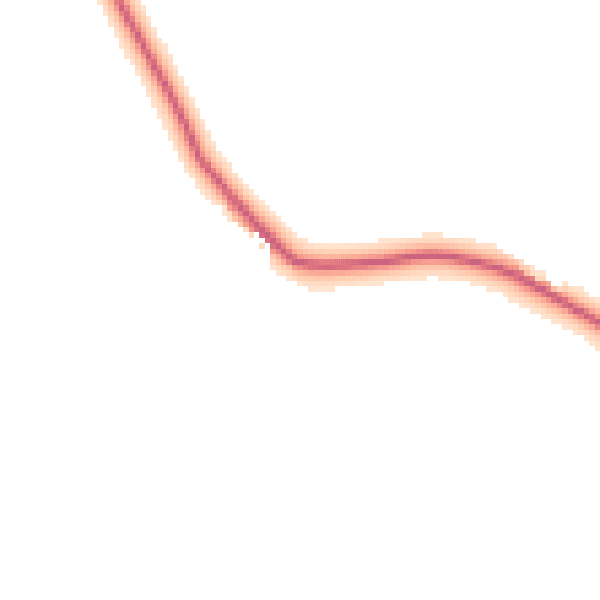 Daytime road noise heatmap for UB9 6NA