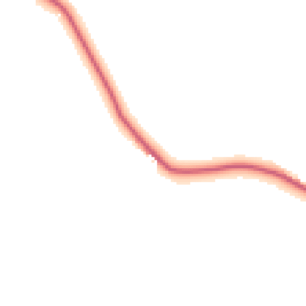 Daytime road noise heatmap for UB9 6NU