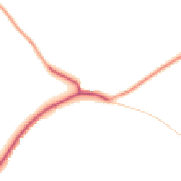 Daytime road noise heatmap for UB9 6PY