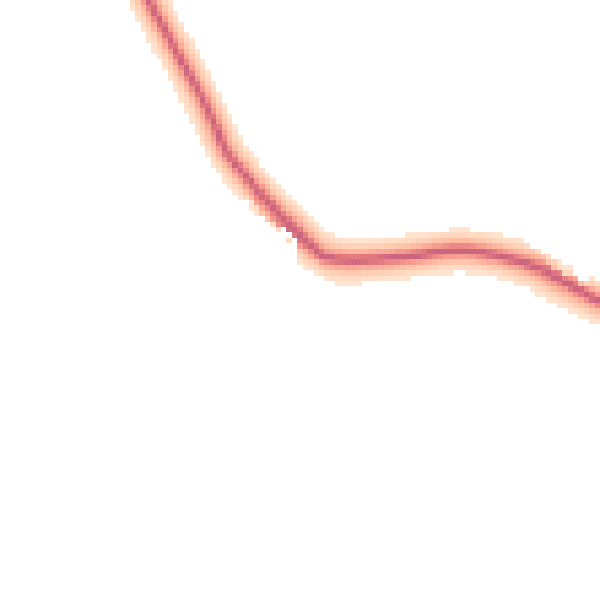 Daytime road noise heatmap for UB9 6QS