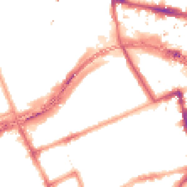 Night-time road noise heatmap for W11 1AS