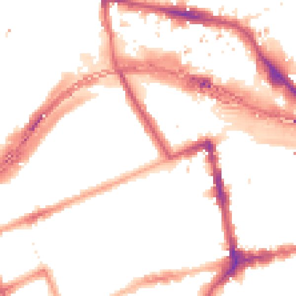 Night-time road noise heatmap for W11 1BL