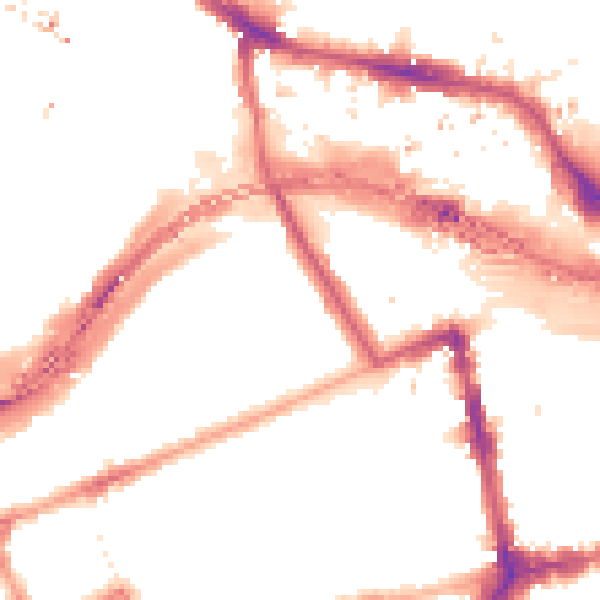 Night-time road noise heatmap for W11 1BN