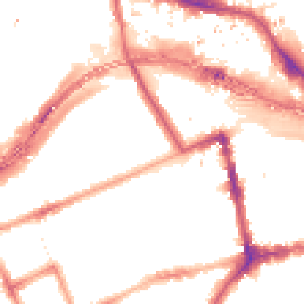 Night-time road noise heatmap for W11 1BP