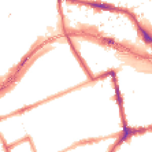 Night-time road noise heatmap for W11 1BS