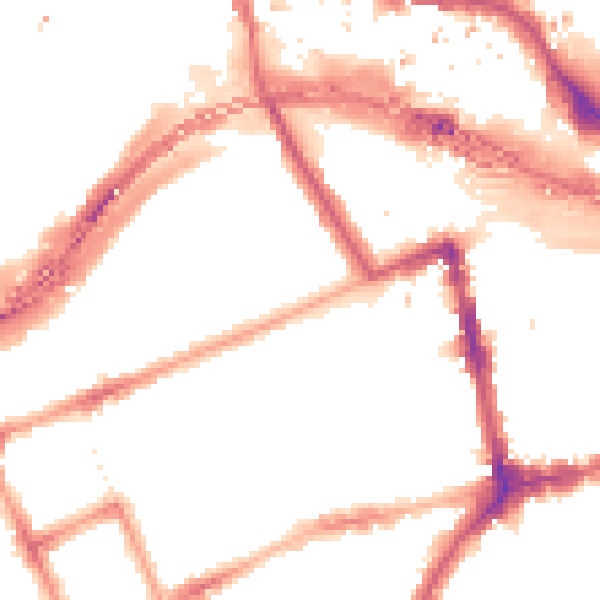 Night-time road noise heatmap for W11 1BT