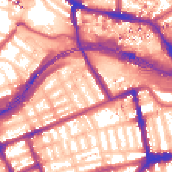 Daytime road noise heatmap for W11 1BW