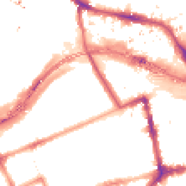 Night-time road noise heatmap for W11 1BW