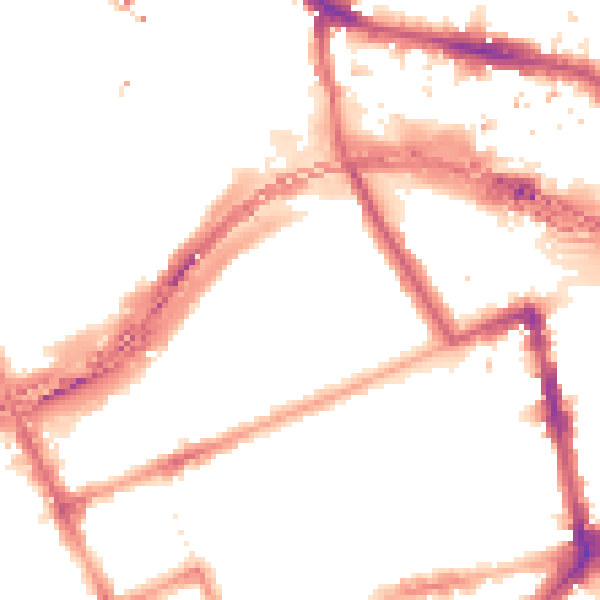 Night-time road noise heatmap for W11 1DD