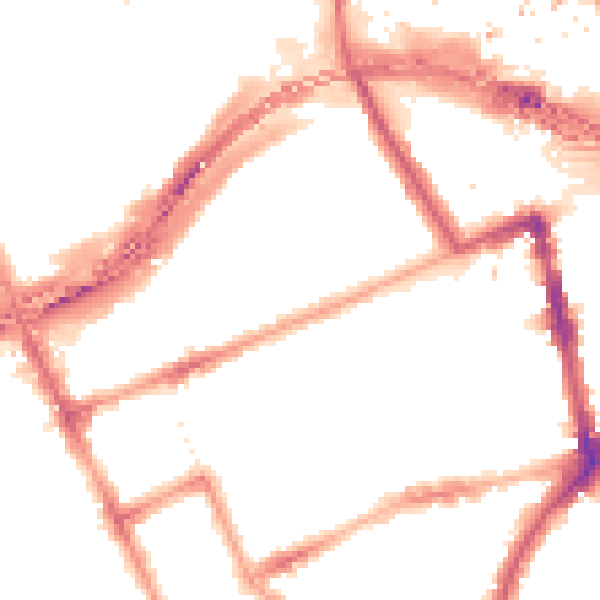 Night-time road noise heatmap for W11 1DF