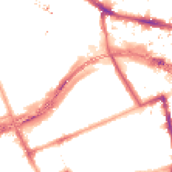 Night-time road noise heatmap for W11 1DH
