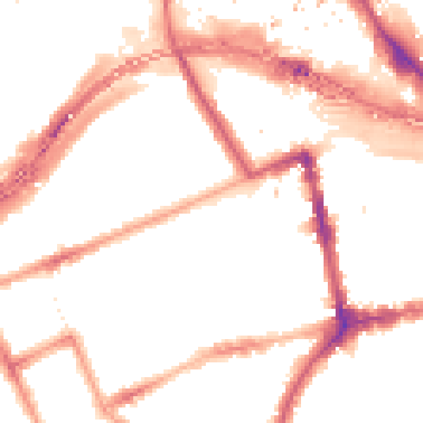 Night-time road noise heatmap for W11 1DR