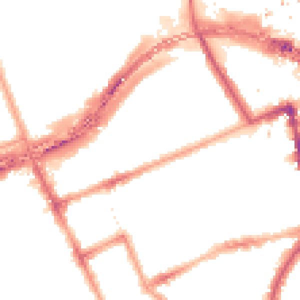 Night-time road noise heatmap for W11 1HA