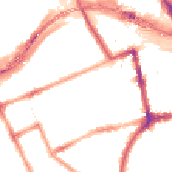 Night-time road noise heatmap for W11 1JP