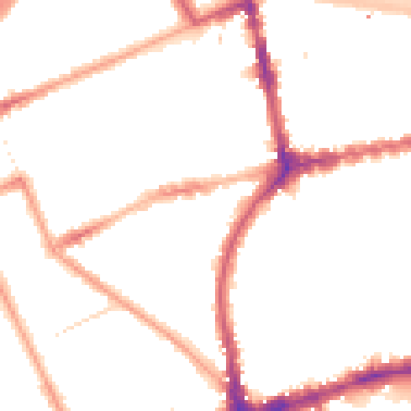 Night-time road noise heatmap for W11 2AF
