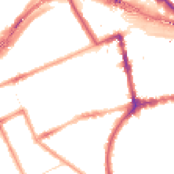 Night-time road noise heatmap for W11 2AH