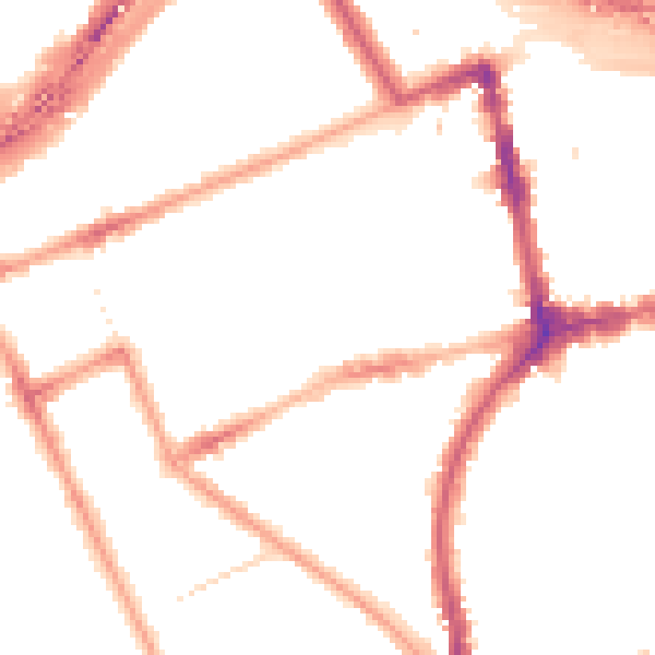 Night-time road noise heatmap for W11 2AP