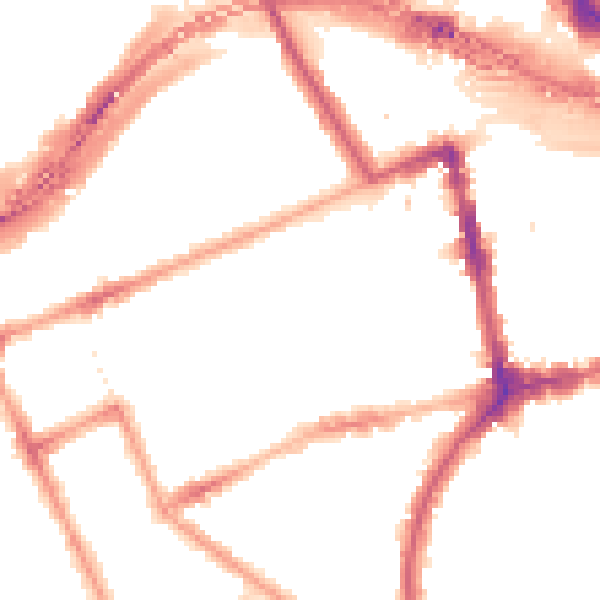 Night-time road noise heatmap for W11 2AT