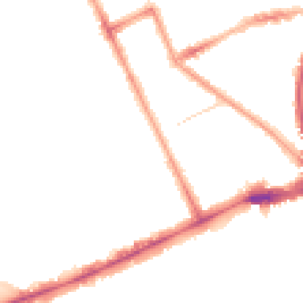 Night-time road noise heatmap for W11 2NP