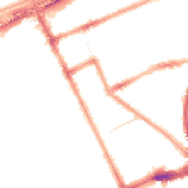 Night-time road noise heatmap for W11 2PT