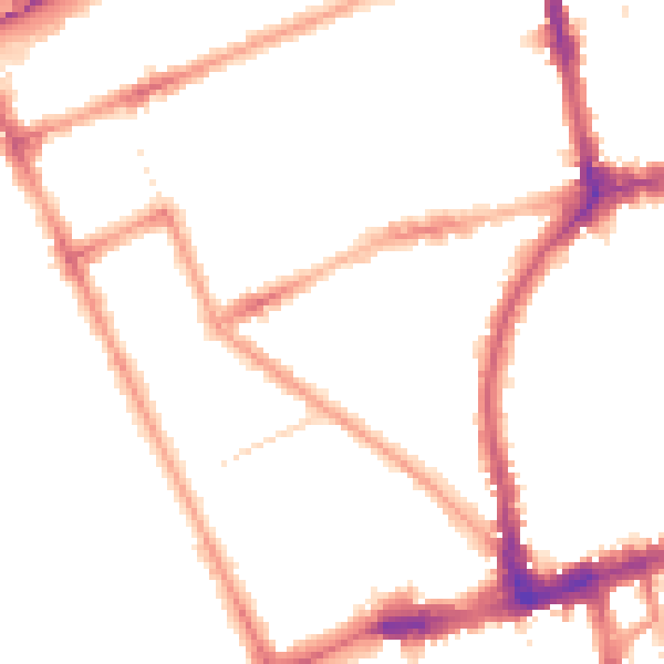 Night-time road noise heatmap for W11 2QH