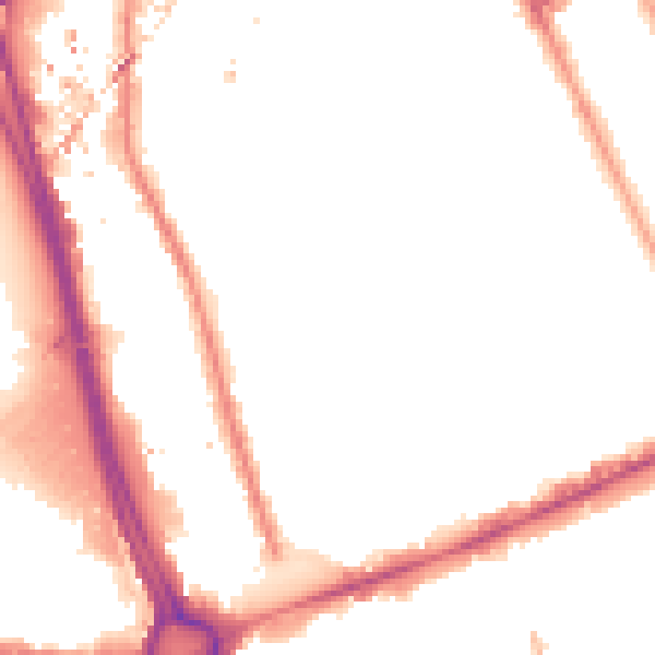 Night-time road noise heatmap for W11 4BG
