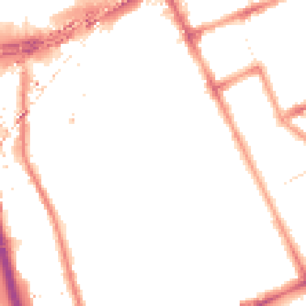 Night-time road noise heatmap for W11 4JG