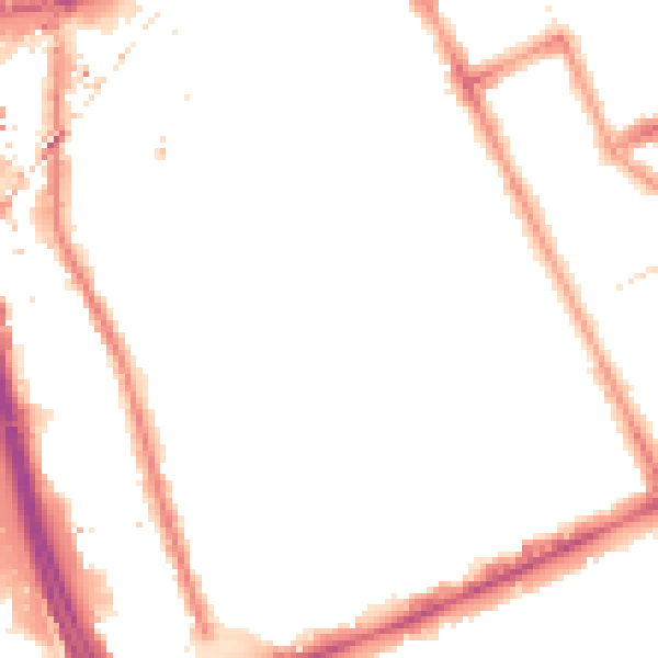 Night-time road noise heatmap for W11 4NN