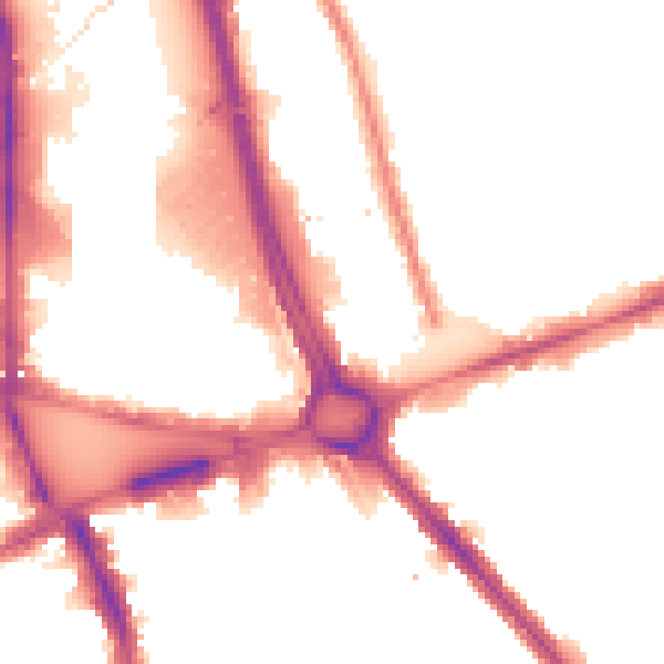 Night-time road noise heatmap for W11 4TZ