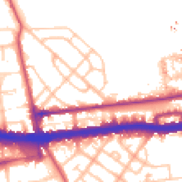 Daytime road noise heatmap for W12 0AA
