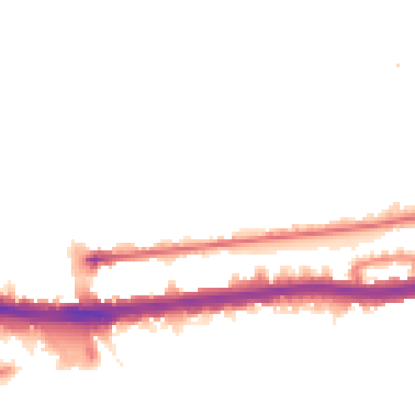 Night-time road noise heatmap for W12 0AA