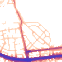 Daytime road noise heatmap for W12 0AB