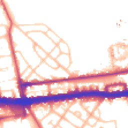 Daytime road noise heatmap for W12 0AH